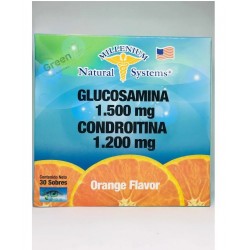 Glucosamina 1500mg Condroitina 1200mg X30 Sobres Millenium (Entrega Inmediata)