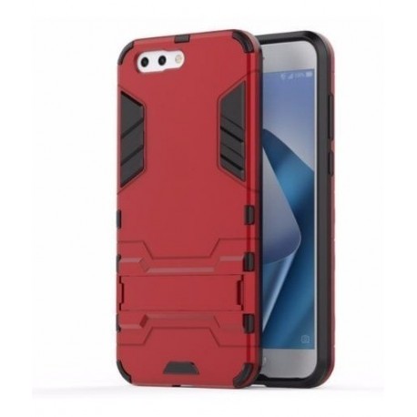 Kit Total Protector Zenfone 4 Ze554kl Rojo + Vidrio Negro (Entrega Inmediata)