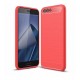 Kit Total Carbono Zenfone 4 Ze554kl Rojo + Vidrio Negro (Entrega Inmediata)