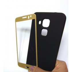 Kit Protector Nova Plus Anti-impacto Negro + Curvo 3d Dorado (Entrega Inmediata)