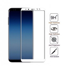 Kit Protector Aluminio Samsung A8 Plus + Vidrio Blanco 3d (Entrega Inmediata)
