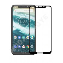 Protector Vidrio Templado 5d Motorola Moto One Negro (Entrega Inmediata)