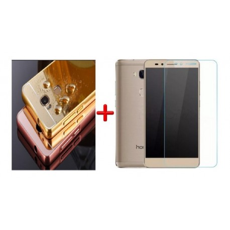 Kit Protector Huawei Gr5 Bumper Aluminio + Vidrio Templado (Entrega Inmediata)