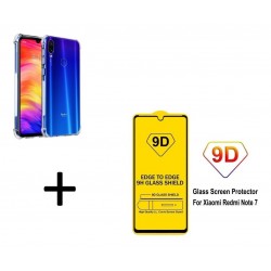Estuche Y Protector Pantalla Templado 9d Xiaomi Redmi Note 7 (Entrega Inmediata)