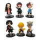 Demon Slayer Kimetsu No Jaiba Colección 6 Figuras En Bolsa (Entrega Inmediata)