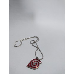 Naruto Collar Logo Konoha Metálico (Entrega Inmediata)
