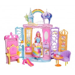 Barbie Casa Castillo De Reino Arcoiris Dreamtopia + Muñeca (Entrega Inmediata)