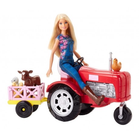 Muñeca Barbie Granjera Tractor Niña Original Nueva (Entrega Inmediata)