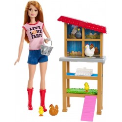 Barbie Granjera Muñeca Original Mattel (Entrega Inmediata)