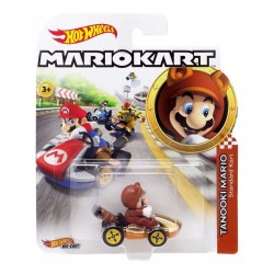 Auto Hot Wheels Mariokart Tanooki Mario Original Mattel (Entrega Inmediata)