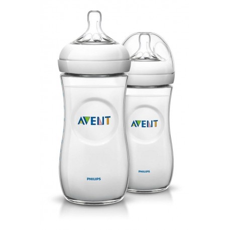 Avent Tetero Biberon Natural 11 Oz 330 Ml X2 Und 6m+ (Entrega Inmediata)