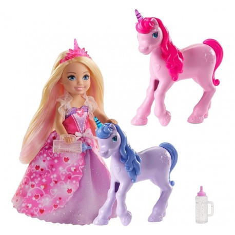 Barbie Dreamtopia Chelsea Y Unicornios Original Mattel (Entrega Inmediata)