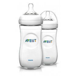 Avent Tetero Biberon Natural 11 Oz 330 Ml X2 Und 3m+ (Entrega Inmediata)