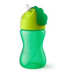 Vaso Pitillo Avent Tapa Giratoria Nuevo Modelo 10 Oz Verde (Entrega Inmediata)