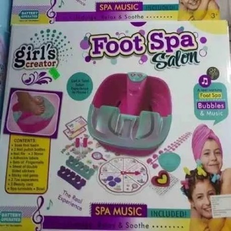 Spa Para Pies De Juguete Para Niñas Con Música Burbujas (Entrega Inmediata)