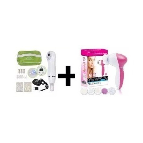Combo Extractor De Puntos Negros + Limpiador Facial 5 En 1 (Entrega Inmediata)