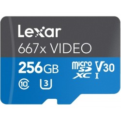 Memoria Micro Sd Lexar 256 Gb V30 U3 667x Video (Entrega Inmediata)