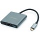 Adaptador Conversor Tipo C 3 En 1 Usb 3.0- Hdmi Y Tipo C (Entrega Inmediata)