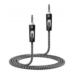 Cable De Audio Auxiliar 1 A 1 De 3.5mm A 3.5mm 8ft 2.5mts (Entrega Inmediata)