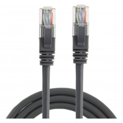 Cable De Red Utp Cat 5e 100% Cobre 10 Mtrs Gris Certificado (Entrega Inmediata)