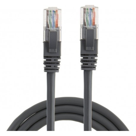 Cable De Red Utp Cat 5e 100% Cobre 10 Mtrs Gris Certificado (Entrega Inmediata)