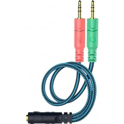 Cable Divisor De Auriculares Dos Plug 3.5mm A Hembra 3.5mm (Entrega Inmediata)