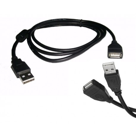 Cable Extension Usb 1.5mts Macho A Hembra Con Filtro Calidad (Entrega Inmediata)
