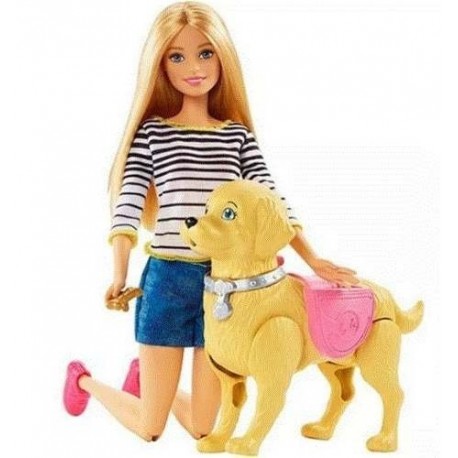 Barbie Paseo De Perrito Mattel Dwj68 Juguete Niñas Mascotas (Entrega Inmediata)