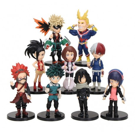 My Hero Academia Boku No Hero Colección 9 Figuras En Bolsa (Entrega Inmediata)