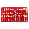 Fairy Tail Estuche X 22 Llaves Collar Llavero Insignias (Entrega Inmediata)