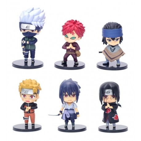 Naruto Sasuke Colección X 6 Figuras En Bolsa (Entrega Inmediata)