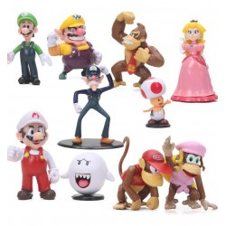 Super Mario Bros Wario Colección 10 Figuras En Bolsa (Entrega Inmediata)