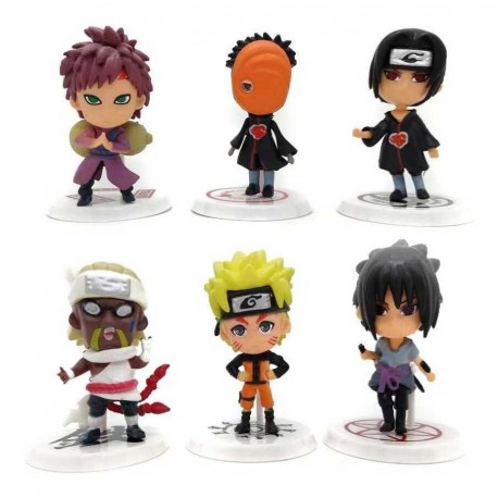 Naruto Gaara Colección X 6 Figuras En Bolsa (Entrega Inmediata)