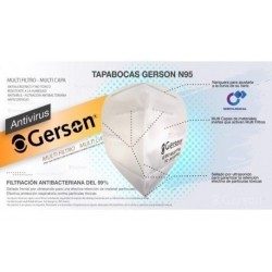 Tapabocas N95 Marca Gerson - Norma Niosh Registro Invima X5 (Entrega Inmediata)