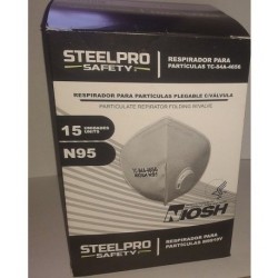 Tapabocas Niosh N95 Steelpro M9910v Caja X15 Unds (entrega (Entrega Inmediata)