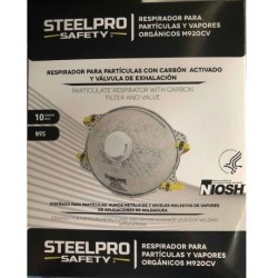 Tapabocas/respirador M920cv N95 Niosh X 10 Marca Steelpro ( (Entrega Inmediata)