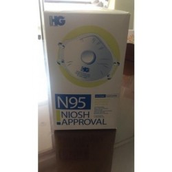 Respirador N95 Niosh Approval De Marca Hg Hergo (entrega (Entrega Inmediata)