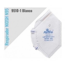 Tapabocas Nitta Lotex25 Unidades N95 Ref 9510 Certific Niosh (Entrega Inmediata)