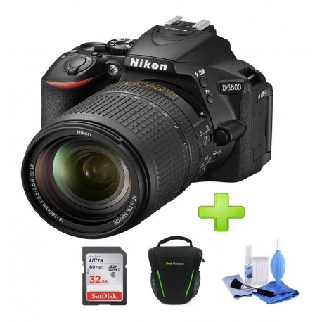 Nueva Camara Nikon D5600 +18-140 Vr 24,2 Mpx+32gb+bolso+kit (Entrega Inmediata)