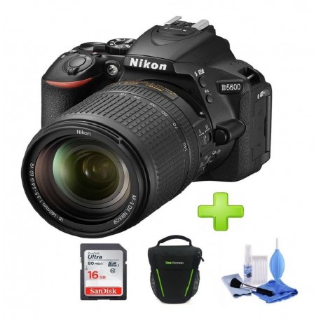 Nueva Camara Nikon D5600 +18-140 Vr 24,2 Mpx+16gb+bolso+kit (Entrega Inmediata)