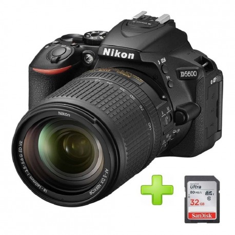 Nueva Camara Nikon D5600 +18-140 Mm Vr 24,2 Mpx + 32gb (Entrega Inmediata)