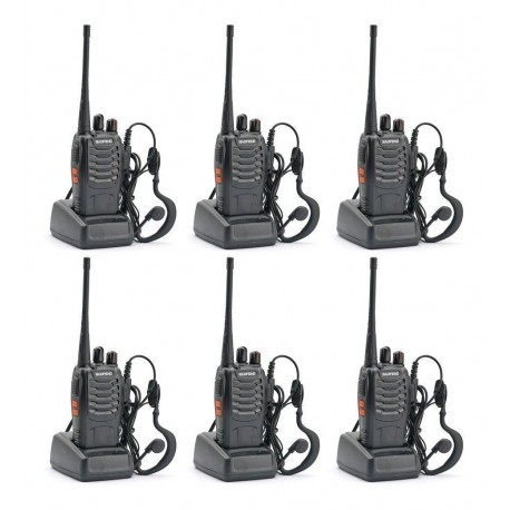 Radios Teléfono Baofeng Bf-888s 2 Vias Paquete X 6 Original (Entrega Inmediata)
