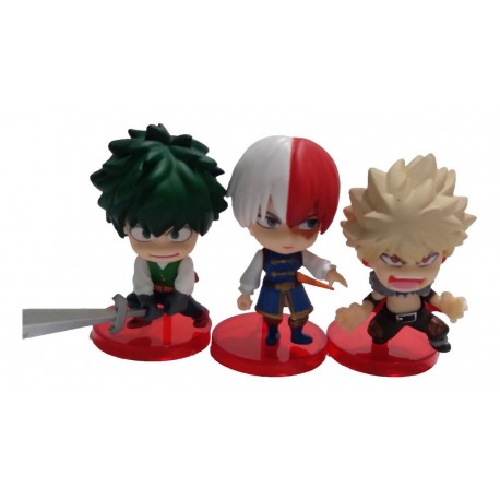 Boku No / My Hero Academia Set X 3 Figuras (Entrega Inmediata)