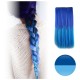 Cortina De Cabello Lisa Degradee Extensión Azul A Celeste (Entrega Inmediata)
