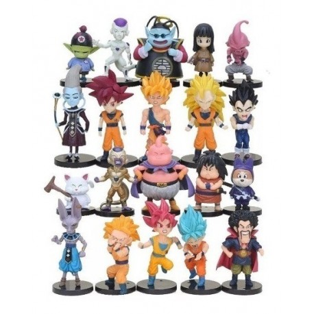 Dragon Ball Set X 20 Figuras De 8 A 10 Cm Goku Vegeta (Entrega Inmediata)