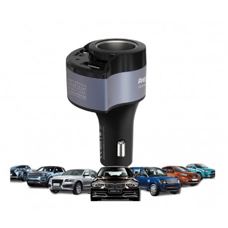 Cargador Auto Rapida 4.8a Usb Doble Cenicero Remax (Entrega Inmediata)