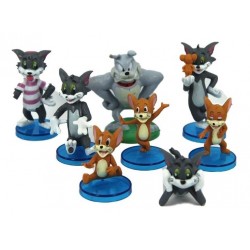 Figura Tom Y Jerry Set X9 Caricatura (Entrega Inmediata)