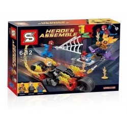 Figura Mini Ghost Rider Y Spiderman 248 Piezas (Entrega Inmediata)