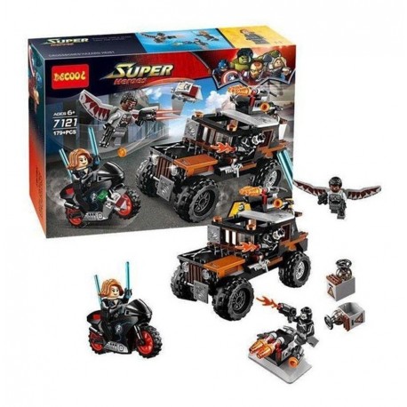 Figura Mini Black Widow Y Falcon Bloques De Construcción (Entrega Inmediata)