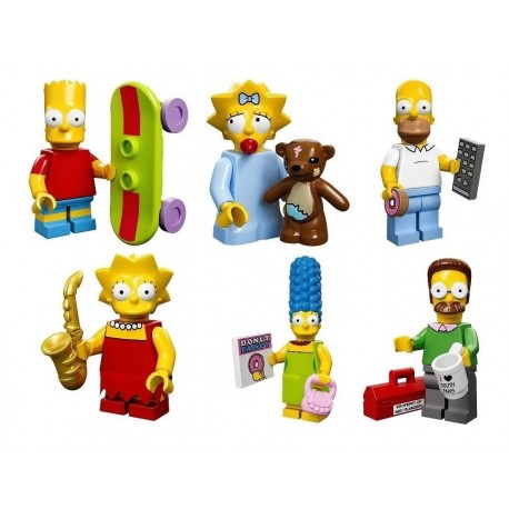 Los Simpson Bloques De Construcción Homero Bart Lisa (Entrega Inmediata)